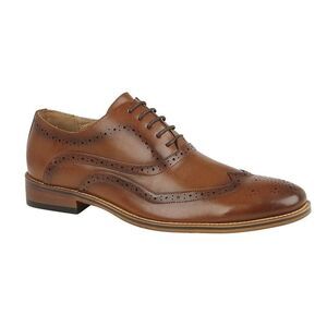 Goor Boys Brushed Brogues / Dark Tan